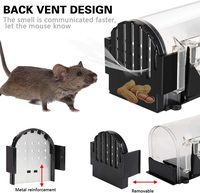 En gros Enfant ABS Automatique En Plastique humain Tunnel Piège À Souris Rat rongeur Appât à attraper la souris vivant