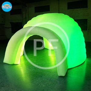 Tienda de campaña con cúpula inflable para fiesta de eventos, impermeable, club nocturno, carpa iglú inflable con luz LED, carpa Gigante inflable - Product Image 1