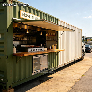ร้านอาหารคอนเทนเนอร์ขนส่งพร้อมเคาน์เตอร์บริการอาหารเคลื่อนที่แบบปรับแต่งได้และครัวทันสมัย - Product Image 6