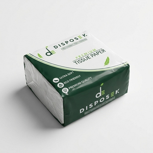 Papier mouchoir de qualité supérieure, 2 plis, en papier vierge, ultra doux, hautement absorbant, respectueux de la peau, pour le bureau - Product Image 1