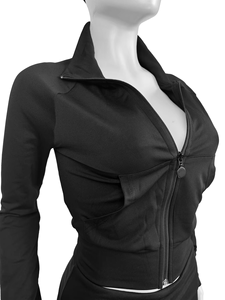 2024 autunno inverno da donna in <span class=keywords><strong>velluto</strong></span> aderente in 2 pezzi <span class=keywords><strong>con</strong></span> top corti a vita alta <span class=keywords><strong>pantaloni</strong></span> a zampolla <span class=keywords><strong>con</strong></span> Zip abito Casual a lunghezza corta - Product Image 5