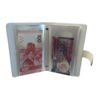 Benutzer definierte PP Hardcover Ring Binder Geld Sparbuch Top Loading Cash Collector Vier bunte Designs mit Magnet verschluss