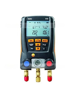 Manomètre numérique Testo 549, 2 vannes, système pour CVC 0560 0550 testo0560 - Product Image 1