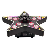 Lumière d'effet DJ rotative 3 en 1 à cinq étoiles RGBW avec faisceau, œil d'abeille, stroboscope et bande LED pour mariage, fête, karaoké, club, discothèque, spectacle