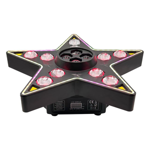 Lumière d'effet DJ rotative 3 en 1 à cinq étoiles RGBW avec faisceau, œil d'abeille, stroboscope et bande LED pour mariage, fête, karaoké, club, discothèque, spectacle - Product Image 3