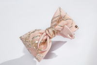 Barrettes à cheveux en polyester faites à la main pour femmes et filles, style anglais mignon rose, quatre saisons, accessoire de cheveux en métal durable