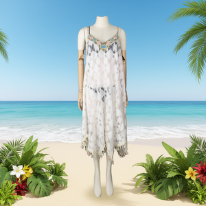 HDJ Women's <b>Summer</b> Beach Cover-up <b>Dress</b> Casual Swimwear <b>Tunic</b> Bathing Suit Sarong W21054-41 - Product Image 1