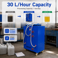 Nouvelle machine de filtration d'huile usagée haute performance, précision 1 micron pour l'huile (98%), 220V, pour huile de moteur usagée et huile de transformateur