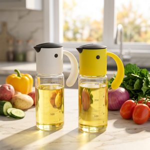 Distributeur d'huile en verre recyclé à ouverture automatique par gravité 350 ml, anti-fuite, <span class=keywords><strong>pour</strong></span> cuisine domestique - Product Image 1