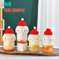 Bonne qualité Noël 300ml éléphant bouteilles couvercle Pipette bouteille en plastique personnalisée corée Patron bouteilles en plastique