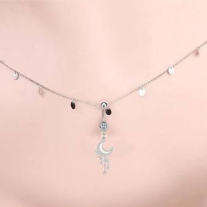 Новинка циркон бабочка кулон пупок украшенный из нержавеющей стали танец живота на талии цепочка пирсинг пупка ювелирные изделия - Product Image 3