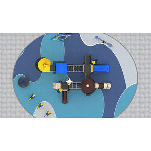 Le système de toboggan de terrain de jeu extérieur sur le thème de la mer stimule le jeu physique améliore l'agilité et encourage l'apprentissage exploratoire - Product Image 3