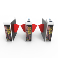 Barrière tournante RFID pour salle de sport en acier inoxydable 304, système de contrôle d'accès anti-écrêtlement pour entrée sécurisée