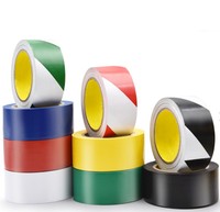 Ruban de signalisation de sécurité en PVC, bande de marquage au sol, bande de signalisation de danger noire et jaune, bande de sécurité