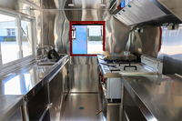 HONLU Remorques alimentaires mobiles de 13 pieds Petit camion à café avec cuisine complète Équipement de restaurants commerciaux Réduction tarifaire à vendre