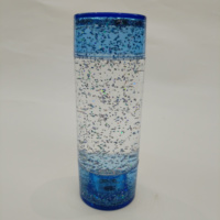 Tube sensoriel en acrylique à paillettes flottantes, remplissage personnalisé de sequins, ornement de bureau apaisant pour la réduction du stress