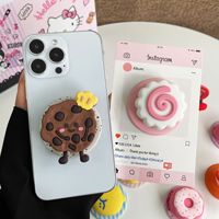 Support magnétique en gel de silicone mignon style biscuit pour bureau – Support et poignée de téléphone