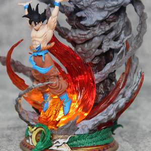 Estatua de Anime de 23CM, Son Gokus Dragon Super Genki Bomb, figura luminosa de Super Saiyan, figura de PVC, modelo de Anime, <span class=keywords><strong>Juguetes</strong></span> - Product Image 6