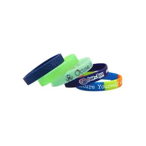 Custom Factory Directly Silicone Rubber Wristbands Silicone Bracelets