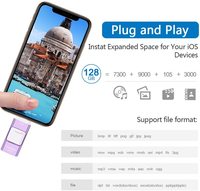 Jaster-clé USB 3 en 1, 128GB, 3.0 OTG, pour téléphone et ordinateur Android