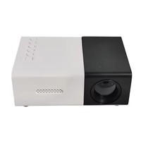 Mini projecteur Home Cinéma YG300, prend en charge le décodage 1080P, projecteur LED audio intégré pour smartphone, ordinateur portable, lunettes 3D, en cadeau