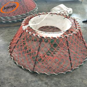 Rete nera Deap mare forte saldato telaio in acciaio PE muitifilament re osso vaso di granchio di neve trappole di granchio per gamberi d'acqua - Product Image 3