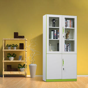 Meubles de bureau Luoyang classeur en acier à 2 portes tiroir de rangement en fer métallique balançoire réglable qualité assurée du fournisseur - Product Image 1