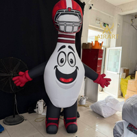 Ballon gonflable publicitaire en forme de bouteille de bowling personnalisée pour défilés et événements