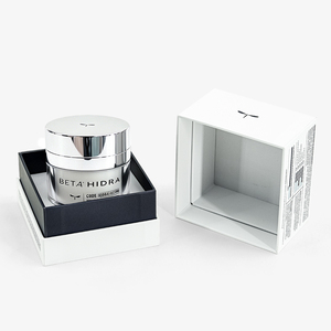 Caja de Regalo Rígida con Diseño de Libélula Personalizado, Caja Cosmética Blanca Mate con Banda Separadora para Contenedor de Crema Facial - Product Image 1