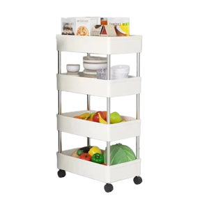 Chariot de rangement étroit et mobile, étagère utilitaire amovible pour la maison, la <span class=keywords><strong>cuisine</strong></span> et le rangement domestique, gain de place - Product Image 1