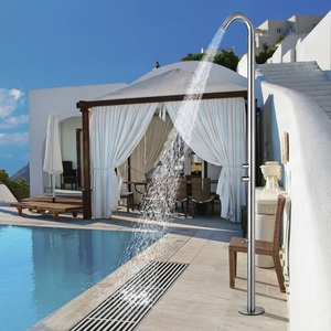 Columna de Ducha Independiente de Acero Inoxidable Cromado <span class=keywords><strong>para</strong></span> <span class=keywords><strong>Piscina</strong></span>, Jardín o Playa - Product Image 3