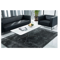 Ensemble de canapés de bureau de haute qualité, mobilier de bureau confortable, canapé de direction en cuir PU, 1 ou 3 places, canapé de salle d'attente