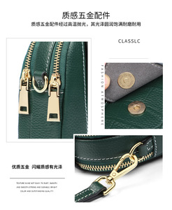 Nuevo Bolso de Mano de Cuero Vacuno de Lujo para Mujer, Bolsos de Mano de Cuero Genuino para Dama - Product Image 3