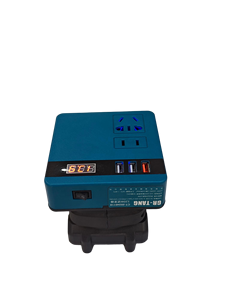 Convertisseur d'énergie à batterie lithium 18-21V à onde sinusoïdale pour usage domestique et industriel avec écran numérique intelligent et affichage de la tension <120W Haute Puissance - Product Image 4
