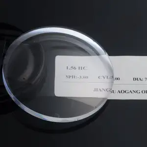 Plastic Resin Material 1.56 HC Optical Lens Price