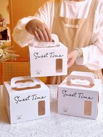 Venta caliente al por mayor caja de pastel de cartón con ventana 10 pulgadas caja de pastel de tamaño personalizado embalaje hombre logo caja de pastel de boda