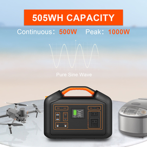 แบตเตอรี่สำรองพลังงาน 500W พร้อมหน้าจอ LCD  สถานีพลังงานแบบพกพา กล่องเก็บพลังงานสำหรับใช้ในบ้าน  แบตเตอรี่สำรองฉุกเฉิน - Product Image 2