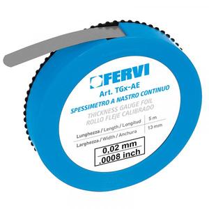 FERVI - TG140/AE Lámina de medidor de espesor-EAN 8012667361518 FEELERS Y MEDIDORES DE PITCH - Product Image 1