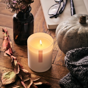 Ensemble de bougies aromatiques en cire de soja de qualité supérieure dans un gobelet en verre personnalisé, avec ambiance festive pour les cadeaux de vacances, dans un coffret cadeau élégant - Product Image 4