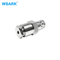 Conector Coaxial RF BNC Hembra con Abrazadera para Cable Coaxial RG178, Conectores de Seguridad para Video CCTV