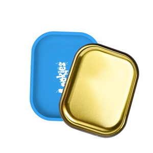 Bán buôn 7 inch tùy chỉnh thiết kế tin cán khay cho khói cửa hàng thuốc lá cổ điển kim loại cán khay - Product Image 2