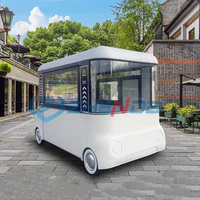 2026 Hot Sale Electric Food Truck, Customized Mobile Kitchen Trailer, Fully Equipped Ice Cream Coffee Food Cart for Street