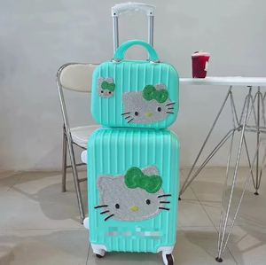 ชุดกระเป๋าเดินทาง ALL PASS ประดับเพชรเทียมลาย Hello Kitty สำหรับเด็ก ชุดกระเป๋าเดินทางเพชรสำหรับเด็ก กระเป๋าเดินทางเด็ก - Product Image 4