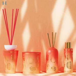 C & H OEM ODM gradiente di colore <span class=keywords><strong>divino</strong></span> Relax arredamento per la casa Set di candele curative olio essenziale Spray per camera e <span class=keywords><strong>diffusore</strong></span> di Reed - Product Image 1