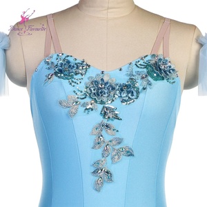 Costumes de scène pré-professionnels, bustier en spandex bleu pâle, tutus BLL550, favoris de <span class=keywords><strong>la</strong></span> danse pour porter en groupe, tutu de danse classique - Product Image 5