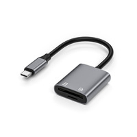 Lector de tarjetas MS/SD 2 en 1 de alta velocidad Interfaz USB externa para cámara Sony Olympus CCD Teléfono móvil y tableta