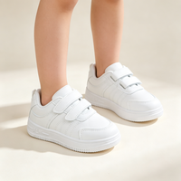 Chaussures décontractées pour enfants en gros, chaussures de planche blanches imperméables pour garçons et filles, idéales pour les élèves du primaire
