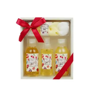 Spring Festival gift girl shower gel bottle box best spa bath gift set suppliers