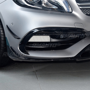 Front Bumper Lip Spoiler Diffuser <b>Splitters</b> Body Kit Aprons Cover Guard Trim for Mercedes-Benz A-Class W176 A45 AMG 2016-2018 - Product Image 6