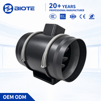 Ventilateur de gaine électrique axial BIOTE EC, 4, 6, 8 pouces, 100-240V, roulement à billes, faible bruit, économie d'énergie, OEM, cuisine, serre